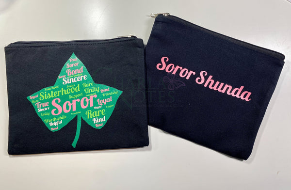 Soror Collage Pouch