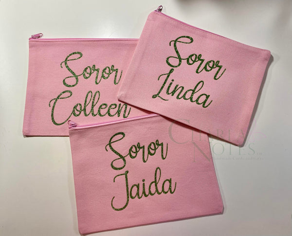 Personalized Soror Pouch