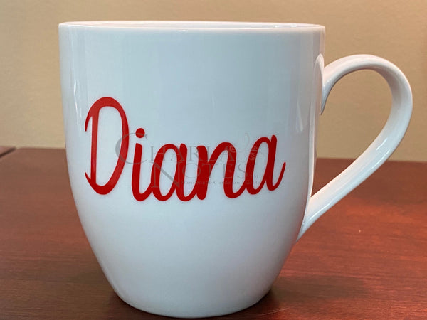 Made with Crimson and Cream Personalized Mug