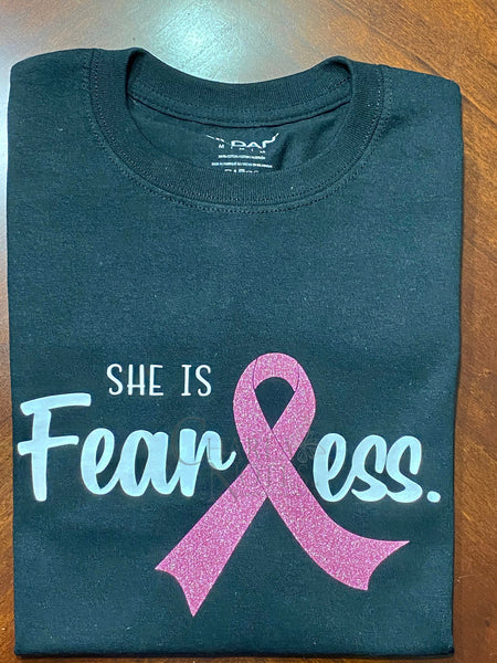 She is Fearless T-Shirt/Breast Cancer Awareness